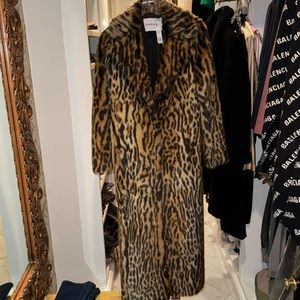 Stand Studio Leopard Faux Fur Coat